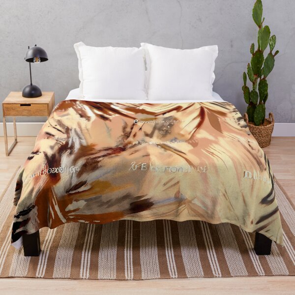 Item preview, Pale Extreme Impressionist Exotic Brown Bohemian Pattern Digital Painting designed and sold by CodeAndColors.