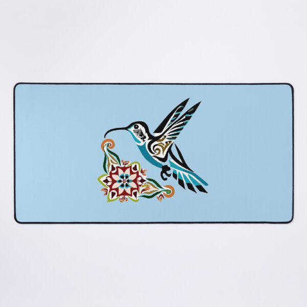 Item preview, Hummingbird over a Flower Native Design designed and sold by GrizzlyMountain.