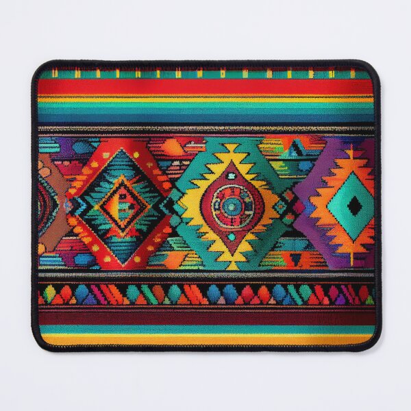 Item preview, Rainbow Southwestern Pattern Digital Painting designed and sold by CodeAndColors.