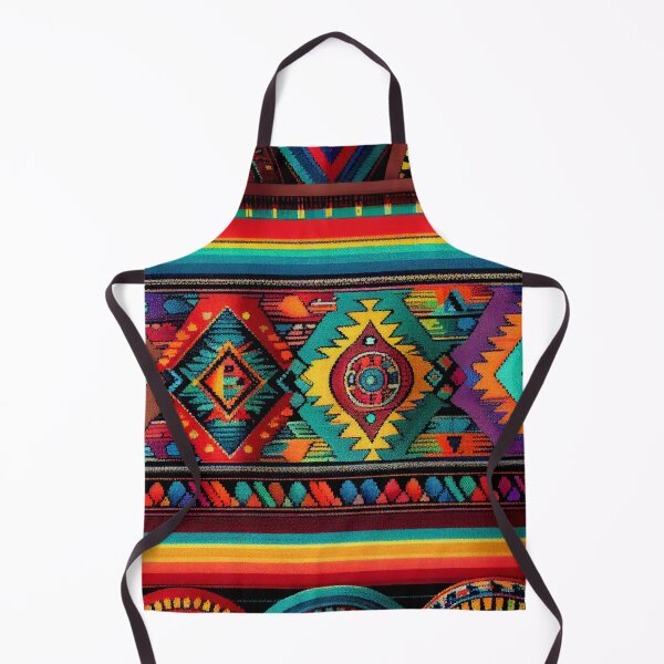 Item preview, Rainbow Southwestern Pattern Digital Painting designed and sold by CodeAndColors.