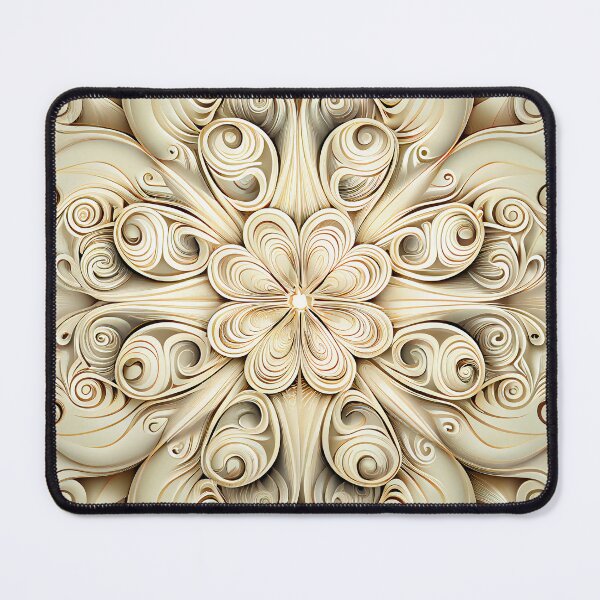 Artikelvorschau, Pale Symmetrical Swirling Crafty Pattern Digital Painting entworfen und verkauft von CodeAndColors.