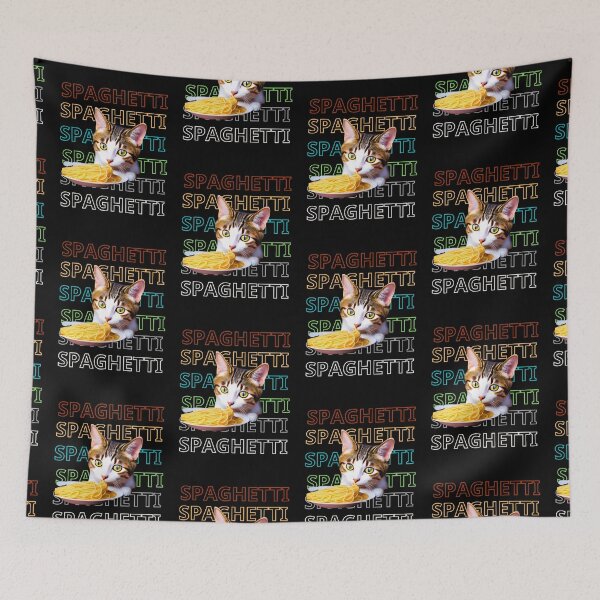 Item preview, Copy of My cat is eating spaghetti  designed and sold by sweetiejojo.