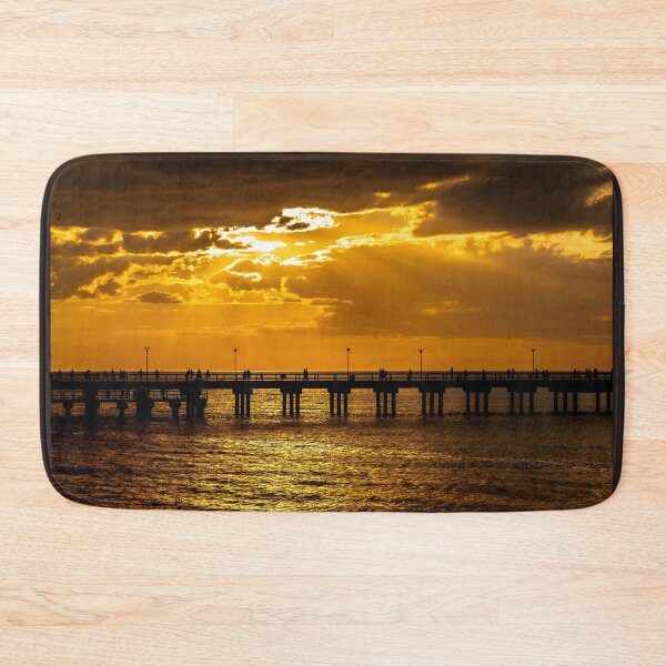 Item preview, The magnificent historic Palanga Bridge on the Baltic Sea at sunset in Lithuania designed and sold by AlbertMi.