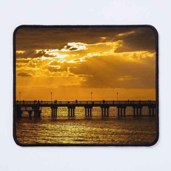 Item preview, The magnificent historic Palanga Bridge on the Baltic Sea at sunset in Lithuania designed and sold by AlbertMi.
