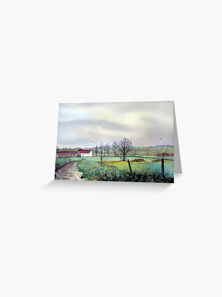 Thumbnail 1 of 2, Greeting Card, On the Road to Grassmoor designed and sold by treeman.