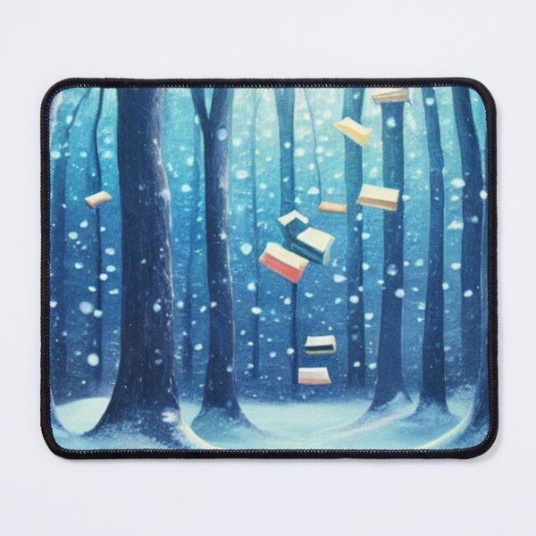 Item preview, Magical forest with raining books designed and sold by IviBlack.