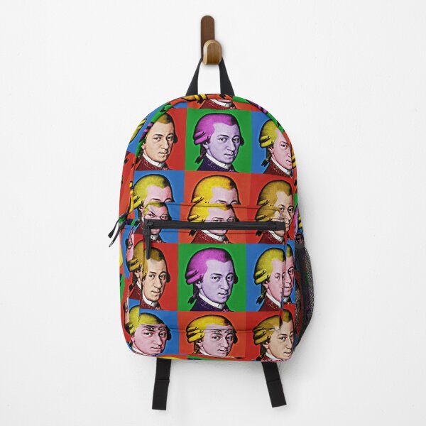 Item preview, Copy of Wolfang Amadeus Mozart Pop Art Portrait in Blue Background designed and sold by OnlyPopArt.