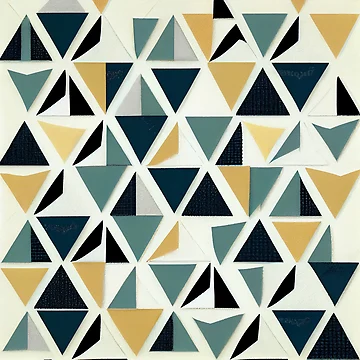 Vorschaubild zum Design Futuristic Elegant Muted Triangular Minimalist Pattern Digital Painting von CodeAndColors