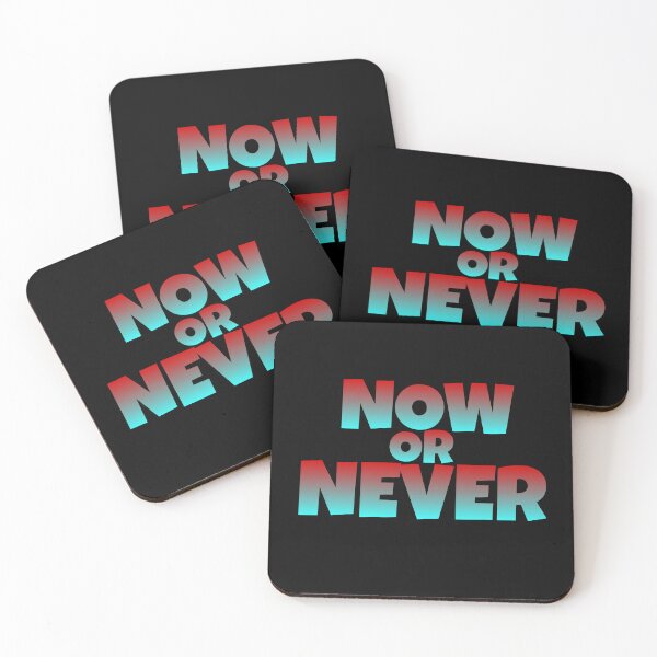 Item preview, NOW OR NEVER STICKER designed and sold by wikidelise.