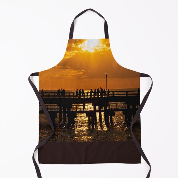 Item preview, The magnificent historic Palanga Bridge on the Baltic Sea at sunset in Lithuania designed and sold by AlbertMi.