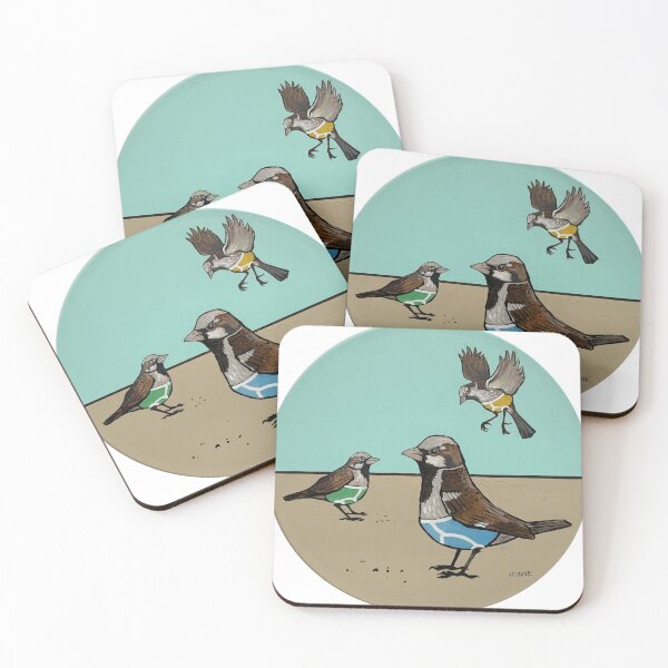 Item preview, Sparrows Wearing Over Priced Vintage Y Fronts designed and sold by David Irvine.