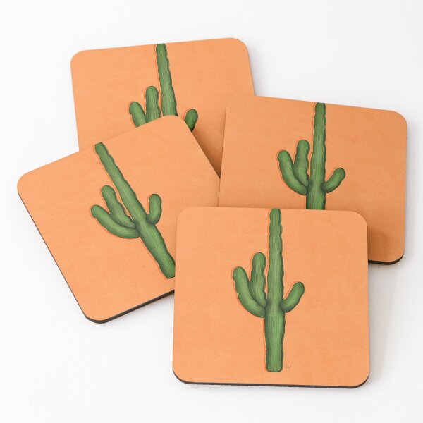 Item preview, The Solo Saguaro in Orange Skies designed and sold by christabelco.