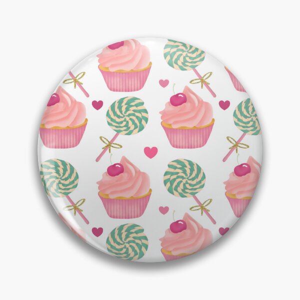 Item preview, Cupcake and green Lollipop Sweets pattern designed and sold by Lindsay Marie Patterns.
