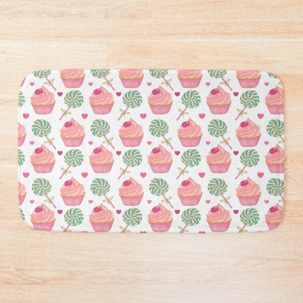Item preview, Cupcake and green Lollipop Sweets pattern designed and sold by Lindsay Marie Patterns.
