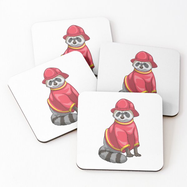 Item preview, Racoon Firefighter Fire department designed and sold by Snabdesign84.