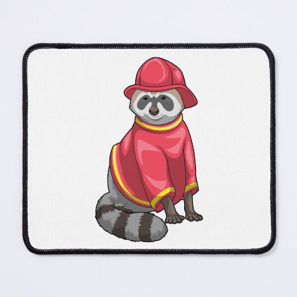 Item preview, Racoon Firefighter Fire department designed and sold by Snabdesign84.