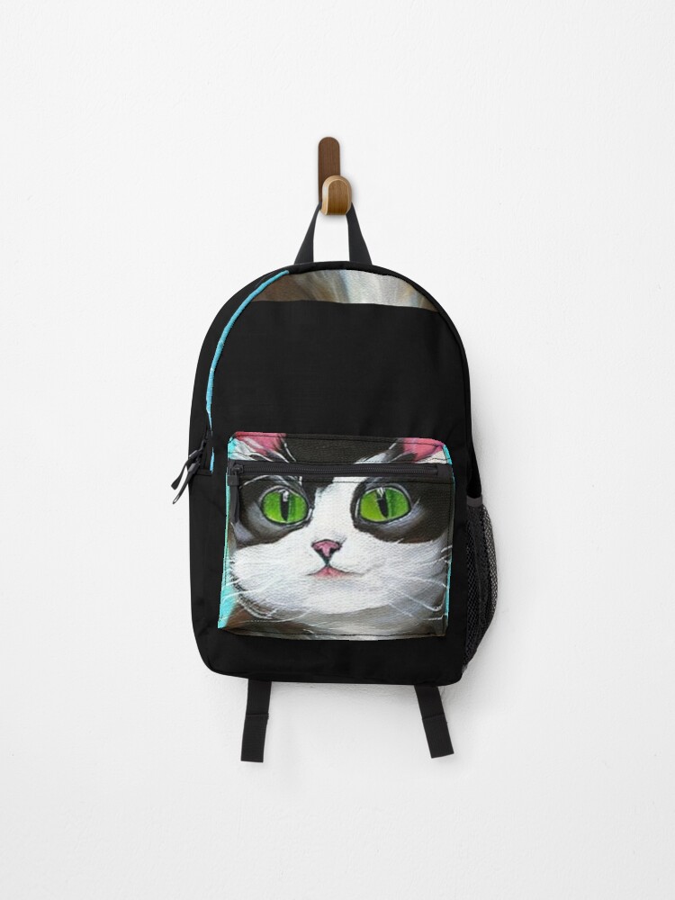 Cartoon Cat Canvas Backpack