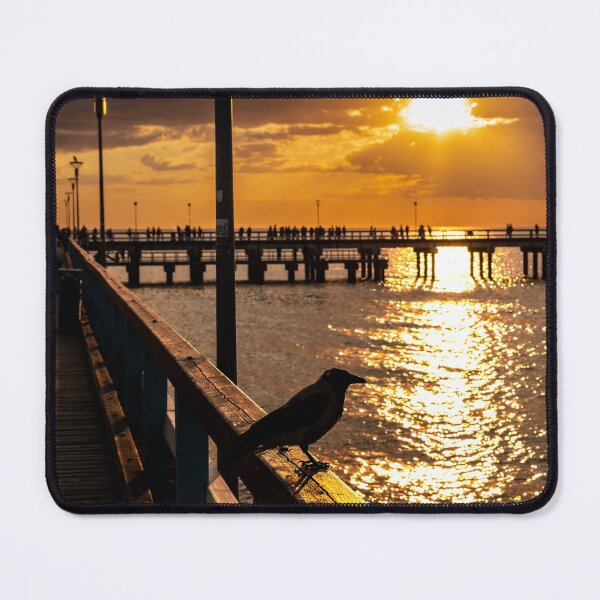 Item preview, The magnificent historic Palanga Bridge on the Baltic Sea at sunset in Lithuania designed and sold by AlbertMi.