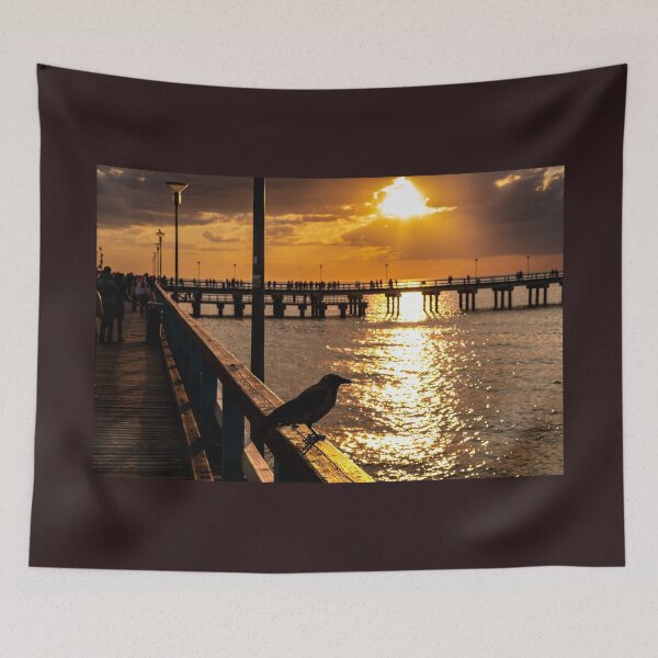 Item preview, The magnificent historic Palanga Bridge on the Baltic Sea at sunset in Lithuania designed and sold by AlbertMi.