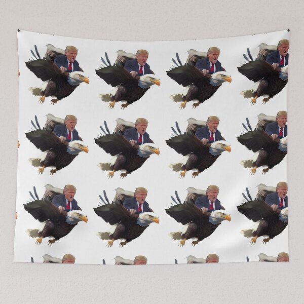 Item preview, Eagle-Riding Trump: A Political Satire designed and sold by UniqueDesignsC.