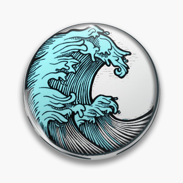 Item preview, Big wave - bleu  designed and sold by UNIX-G.