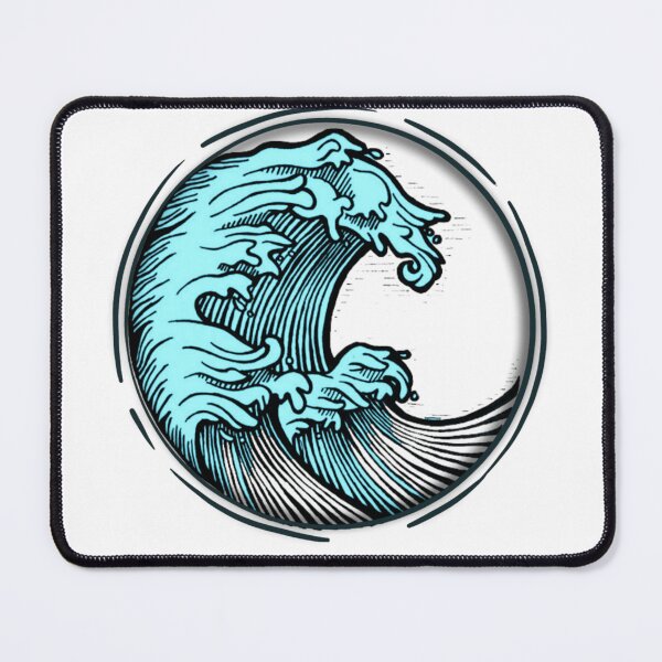 Item preview, Big wave - bleu  designed and sold by UNIX-G.