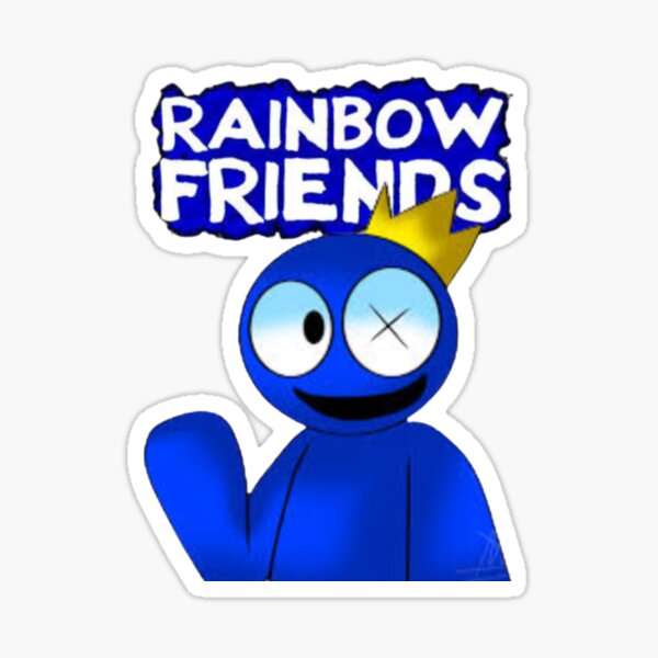 Blue Rainbow friends sticker Sticker by SebasthianStore