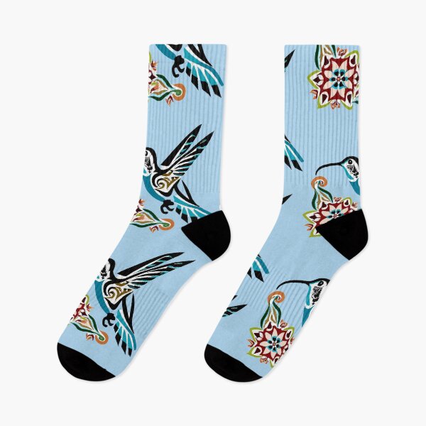 Item preview, Hummingbird over a Flower Native Design designed and sold by GrizzlyMountain.