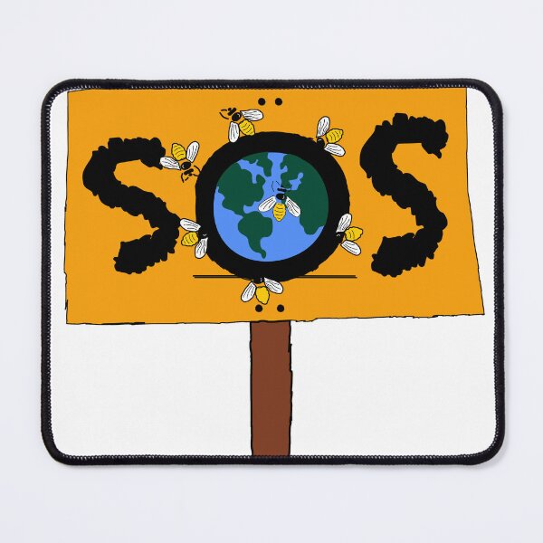 Item preview, SOS Bees - Planet Earth designed and sold by AufildHelen.