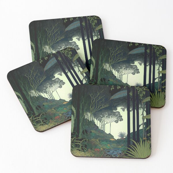 Item preview, Tropical Jungle Art Nouveau wall-design Series designed and sold by SenkiAlphonse.