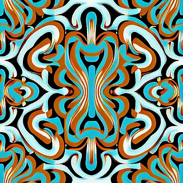 Vorschaubild zum Design Surreal Artistic Thick Energetic Simple Hollywood Chic Pattern Digital Painting von CodeAndColors