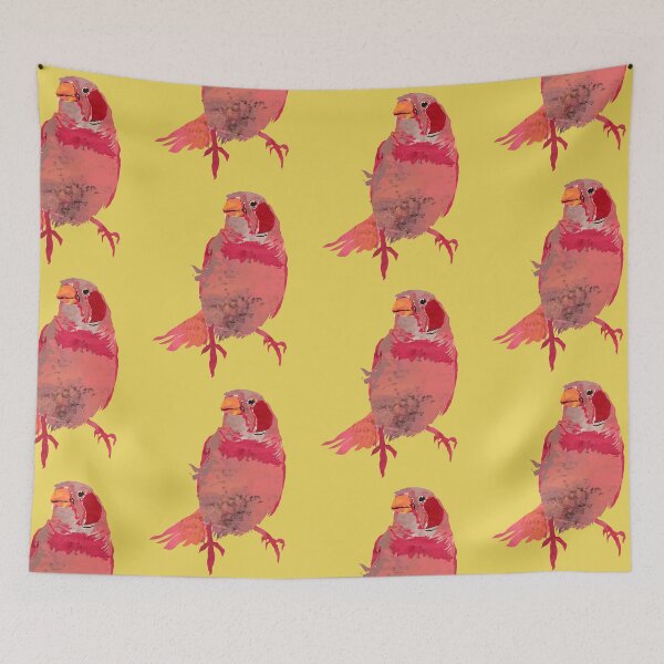 Item preview, Pink Zebra Finch Pet Bird Cutie  designed and sold by ginaisarty.