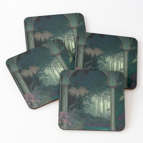 Item preview, Tropical Jungle Art Nouveau wall-design Series designed and sold by SenkiAlphonse.