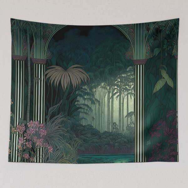 Item preview, Tropical Jungle Art Nouveau wall-design Series designed and sold by SenkiAlphonse.