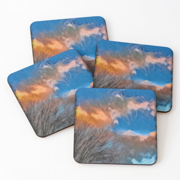 Item preview, Abstract painted clouds designed and sold by OneUpArtDesigns.