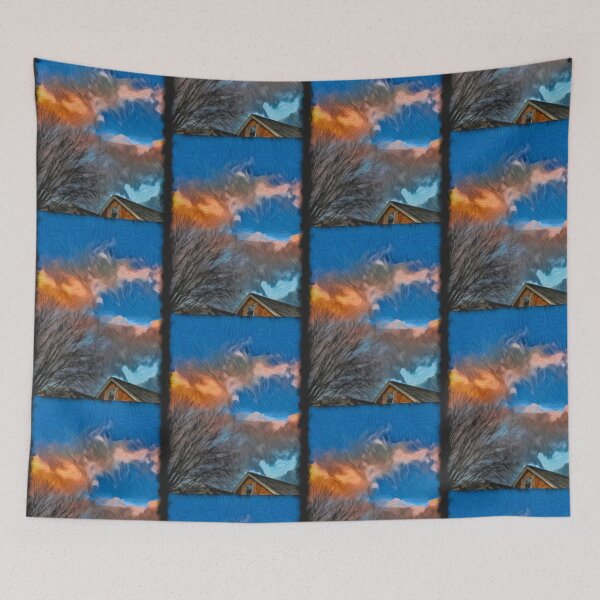 Item preview, Abstract painted clouds designed and sold by OneUpArtDesigns.