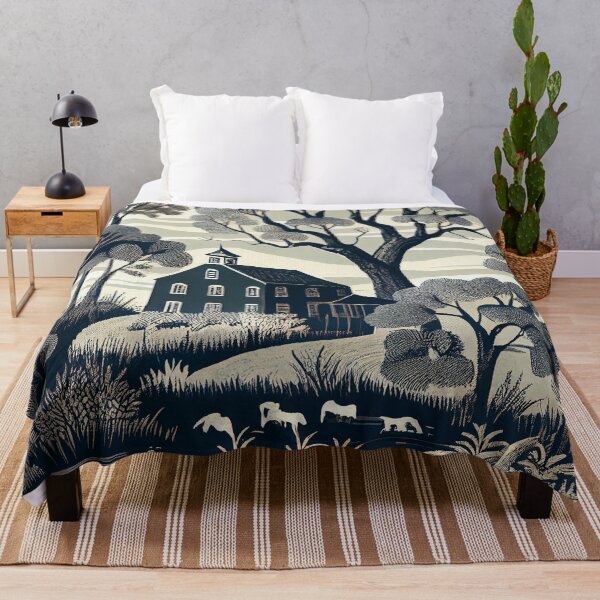 Item preview, Monochromatic English Countryside Chic Pattern Digital Painting designed and sold by CodeAndColors.