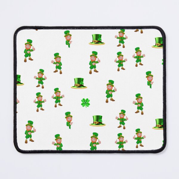 Item preview, St. Patrick's Day Leprechaun, Hat and Green Clover Leaf designed and sold by silviaol.