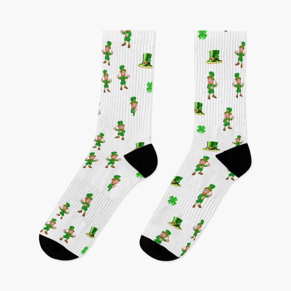 Item preview, St. Patrick's Day Leprechaun, Hat and Green Clover Leaf designed and sold by silviaol.