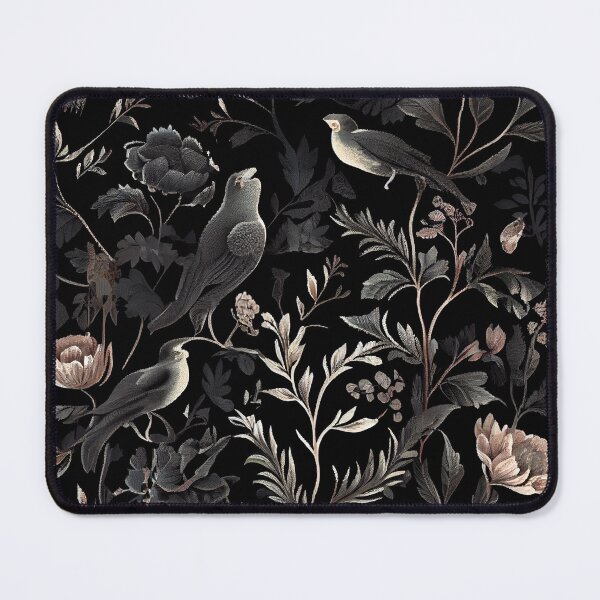 Item preview, Black Soft English Countryside Chic Pattern Digital Painting designed and sold by CodeAndColors.
