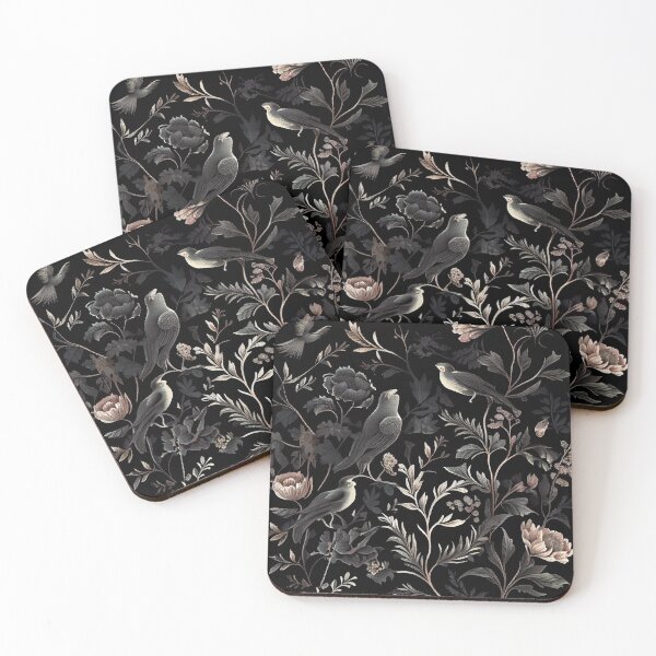 Item preview, Black Soft English Countryside Chic Pattern Digital Painting designed and sold by CodeAndColors.