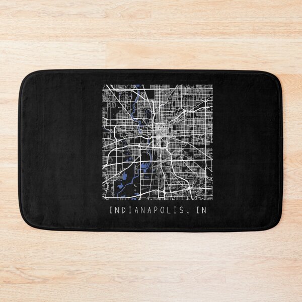 Item preview, Indianapolis Indiana IN city map black and white designed and sold by gifts-ideas.