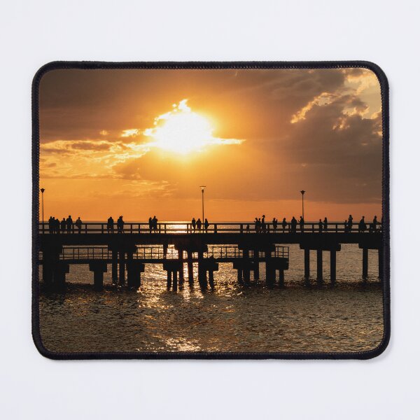Item preview, The magnificent historic Palanga Bridge on the Baltic Sea at sunset in Lithuania designed and sold by AlbertMi.