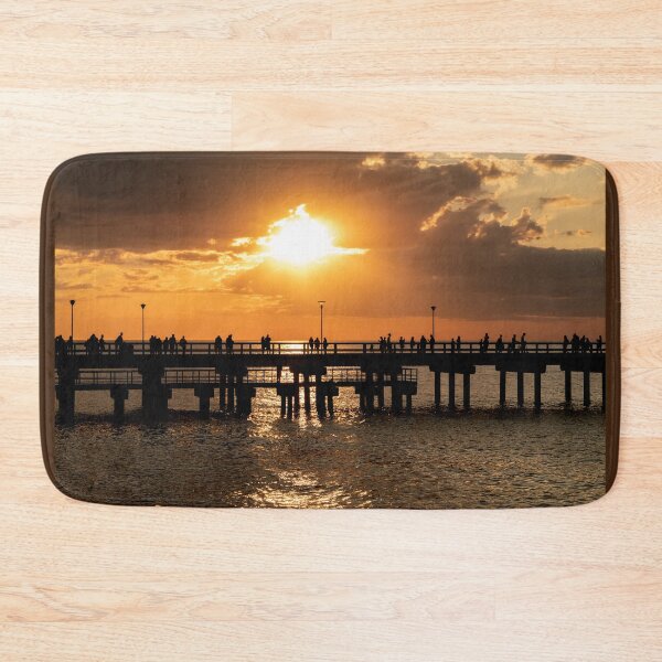 Item preview, The magnificent historic Palanga Bridge on the Baltic Sea at sunset in Lithuania designed and sold by AlbertMi.