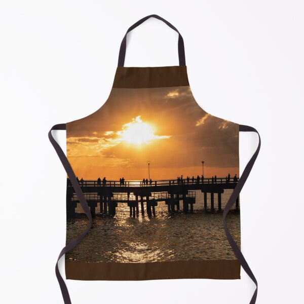 Item preview, The magnificent historic Palanga Bridge on the Baltic Sea at sunset in Lithuania designed and sold by AlbertMi.