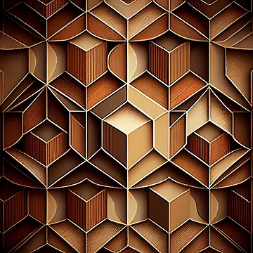 Aperçu de l'œuvre Brown Pattern Digital Painting de CodeAndColors