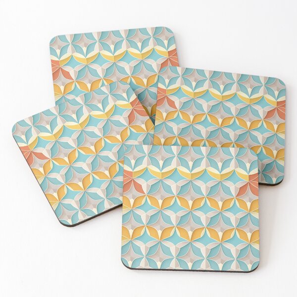 Item preview, Geometric Repeating Pattern, pastel colours designed and sold by WilbDigital.