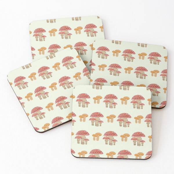 Item preview, Red and Yellow Mushrooms designed and sold by christabelco.