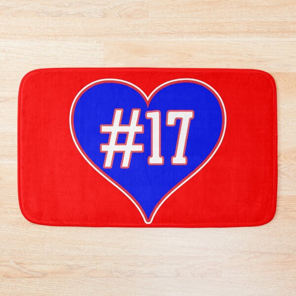 Item preview, Red White Blue #17 Heart Josh Buffalo Football Quarterback designed and sold by SmileThreads.
