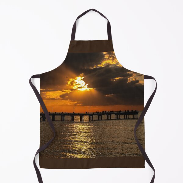 Item preview, The magnificent historic Palanga Bridge on the Baltic Sea at sunset in Lithuania designed and sold by AlbertMi.